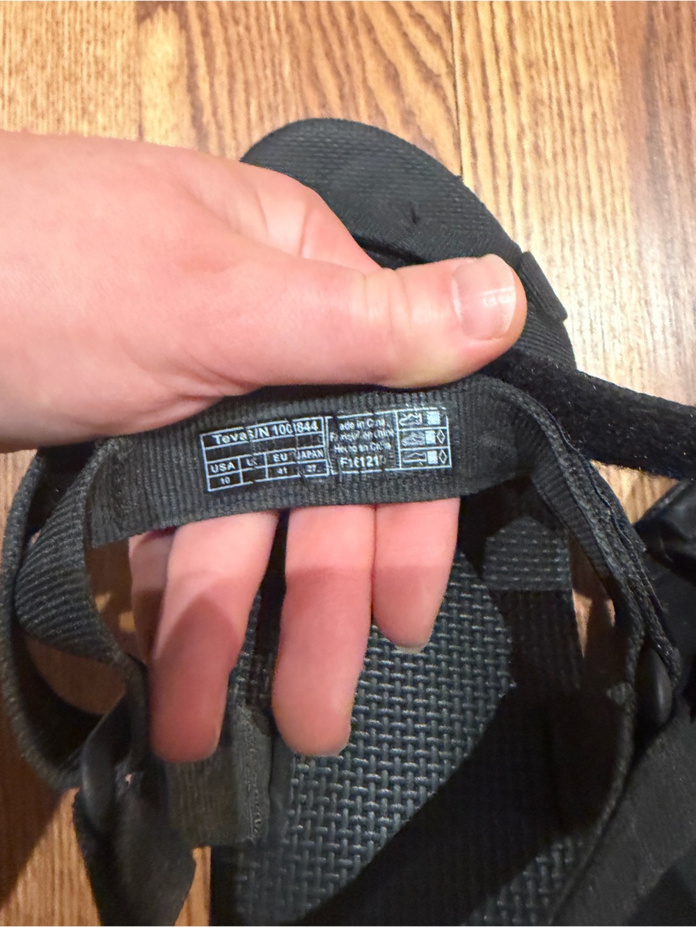 Black Teva Sandals - Picture 5 of 5